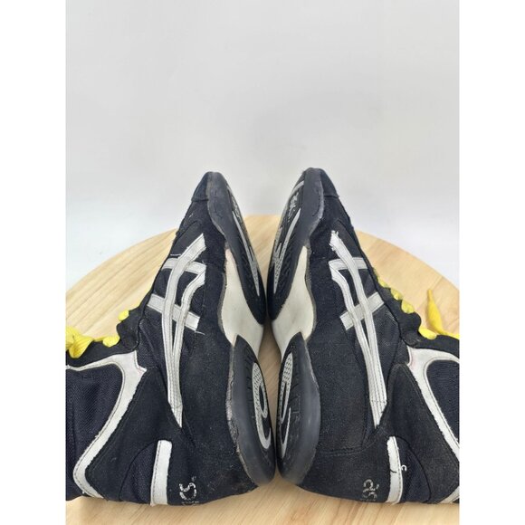 Vintage Rare Asics Split Second Wrestling Shoes JN602 Men sz 10 Black High Lace - Picture 6 of 9